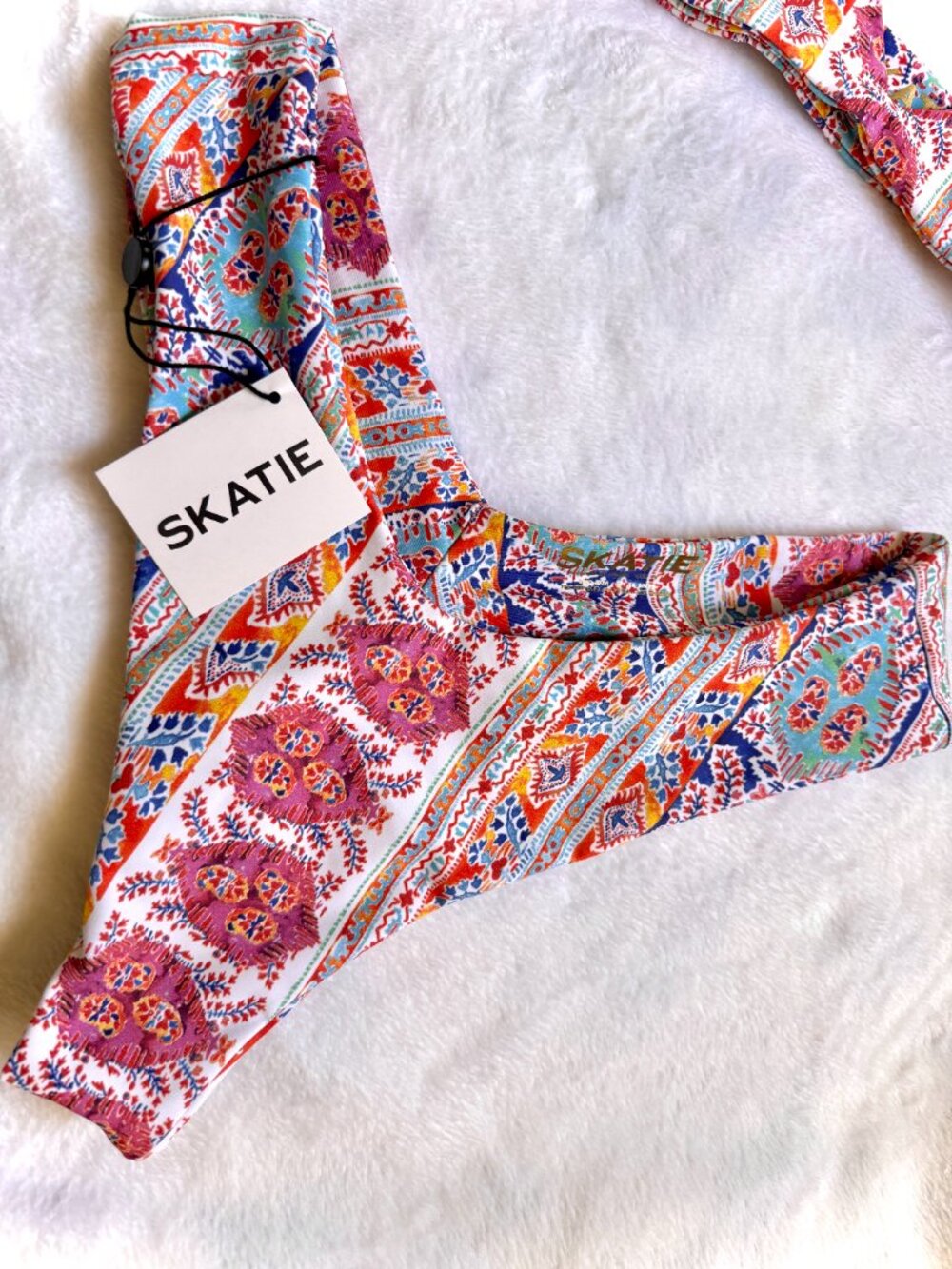 NWT Skatie Bikini Set Top + Bottom Venice print Size Large Boho Vacation Resort - Picture 8 of 13